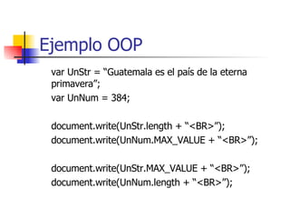 Ejemplo OOP ,[object Object],[object Object],[object Object],[object Object],[object Object],[object Object]
