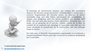 alonsantiagoj@yahoo.com
Dr. Alonso Raúl Peña Cabrera Freyre
El principio de intervención mínima, que integra dos postulado...