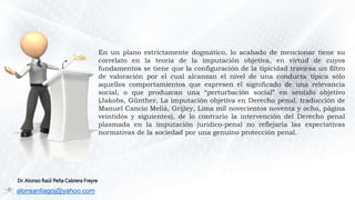 alonsantiagoj@yahoo.com
Dr. Alonso Raúl Peña Cabrera Freyre
En un plano estrictamente dogmático, lo acabado de mencionar t...