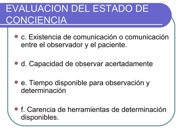 Clase 19 estado de conciencia | PPT