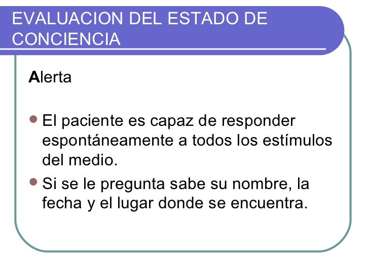 Clase 19 estado de conciencia