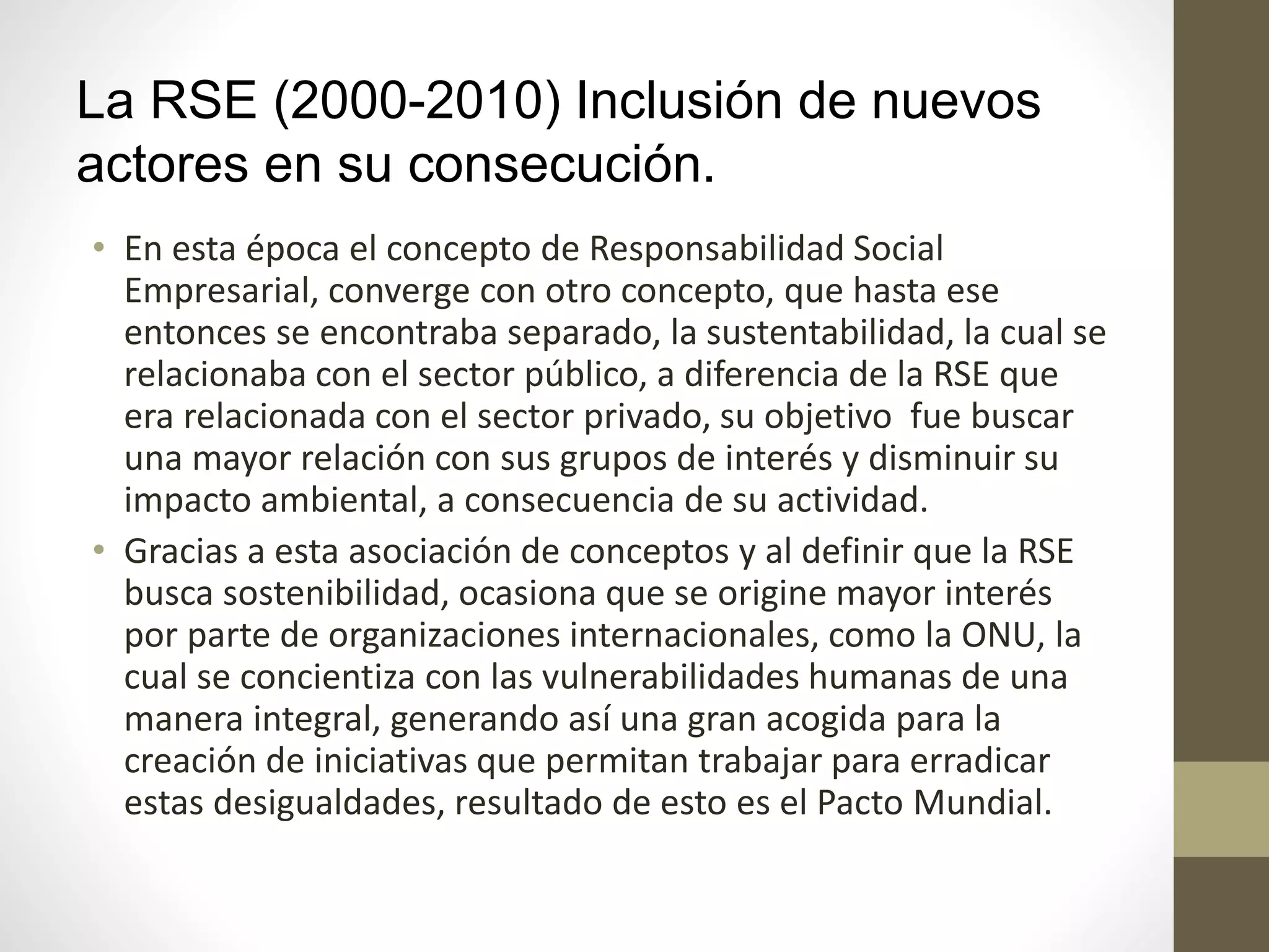La RSE y su evolución en América Latina | PPTX
