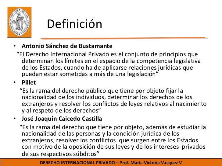 Derecho internacional privado