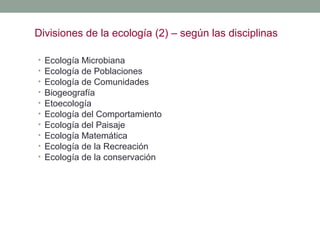 Clase 1 ecología, ecosistema y biomas (1) | PPT