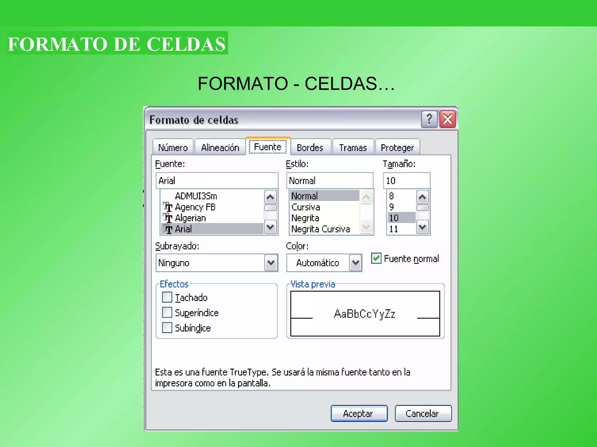 FORMATO DE CELDAS FORMATO - CELDAS… 