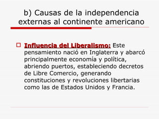 Factores de la Independencia de Chile