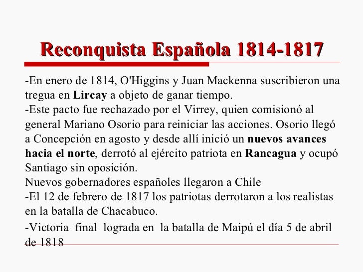 Factores de la Independencia de Chile