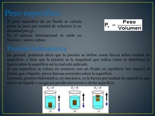 Clase 1 física hidrostatica | PPTX