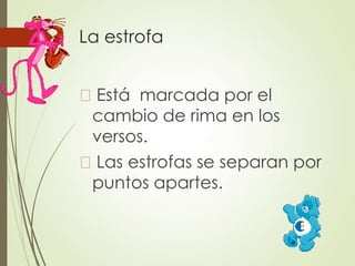 La Estrofa Rd elementos externos del género lírico 5to | PPTX