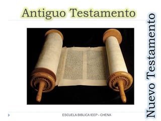 Antiguo Testamento
NuevoTestamento
ESCUELA BIBLICA IEEP - CHENA
 
