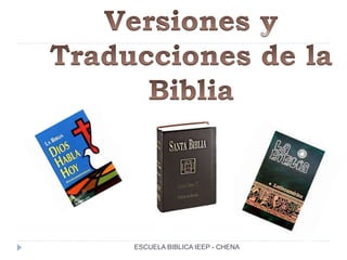 ESCUELA BIBLICA IEEP - CHENA
 