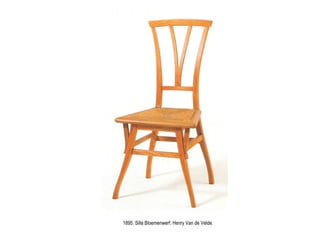 Cursos de Doctorado 2008
                                                           Ramón Rubio




1895. Silla Bloemenwerf. Henry Van de Velde.
 