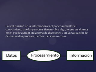Qué es información | PPTX