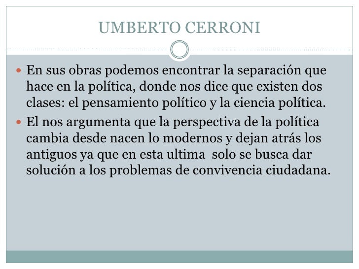 introduccion al pensamiento politico de umberto cerroni