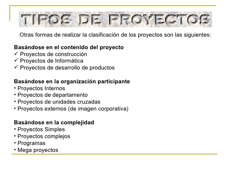 Clase de Proyectos