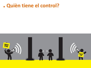 . Quièn tiene el control?
 