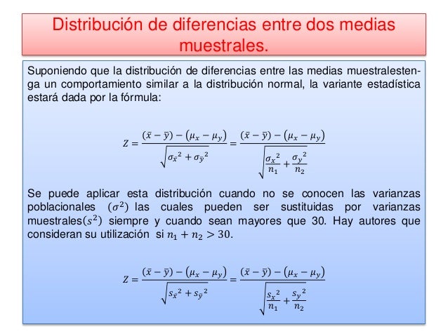 estadistica medias muestrales