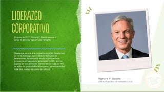 Richard P. Goudis
Director Ejecutivo de Herbalife (CEO)
En junio de 2017, Richard P. Goudis asume el
cargo de Director Ejecutivo de Herbalife.
Ex Presidente de Walt Disney.
Destacado Triatleta.
Bajo su gestión, se ha registrado el mayor
crecimiento en la historia de la compañía.
Desde que se unió a la compañía en 2004, Goudis tuvo
un rol de liderazgo. Como Director Ejecutivo de
Operaciones, la compañía amplió su programa de
Innovación en Manufactura Herbalife (H.I.M.) a cinco
lugares en todo el mundo y ahora fabrica más del 70%
de todos los productos en la empresa, garantizando los
más altos niveles de control de calidad.
 
