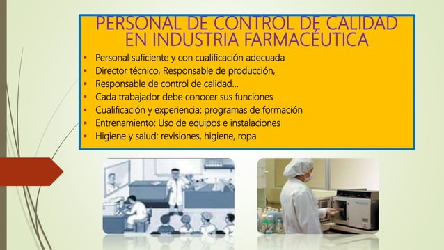 Clase N°2 | Control de calidad en la Industria Farmacéutica | PPTX