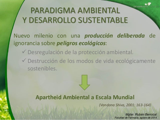 Clase 2 Paradigmas que fundamentan el desarrollo humano sostenible