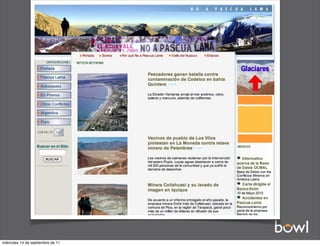 miércoles 14 de septiembre de 11
 