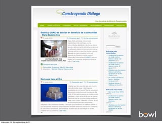 miércoles 14 de septiembre de 11
 