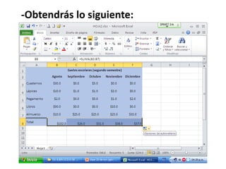 -Obtendrás lo siguiente:
 