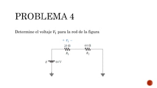 Determine el voltaje 푉1 para la red de la figura 
 