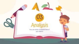 Analysis
03
You can enter a subtitle here if
you need it
 