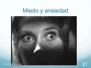 Miedo y ansiedad




Dr. Luis Geermán González
                                               21
 