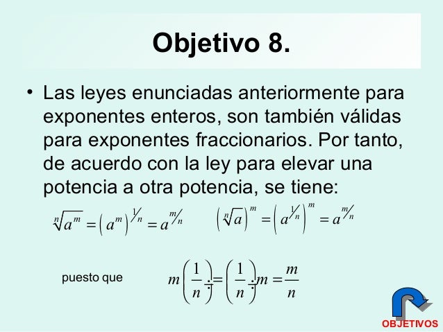 Clase 2, exponentes y_radicales