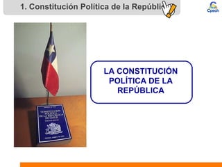 1. Constitución Política de la República
LA CONSTITUCIÓN
POLÍTICA DE LA
REPÚBLICA
 