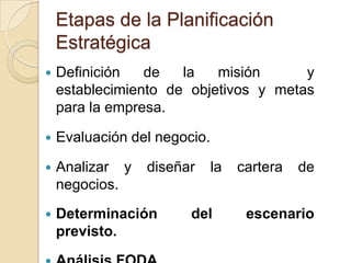 Planificación Estrategica del Marketing | PPTX
