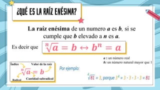 Clase 2 Potencia Y Raiz Enesima Guia Pptx