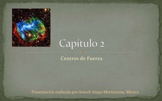 Centros de Fuerza
Presentación realizada por Araceli Anaya Moctezuma, México
 