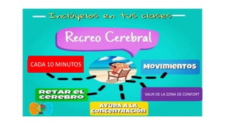 CADA 10 MINUTOS
SALIR DE LA ZONA DE CONFORT
 