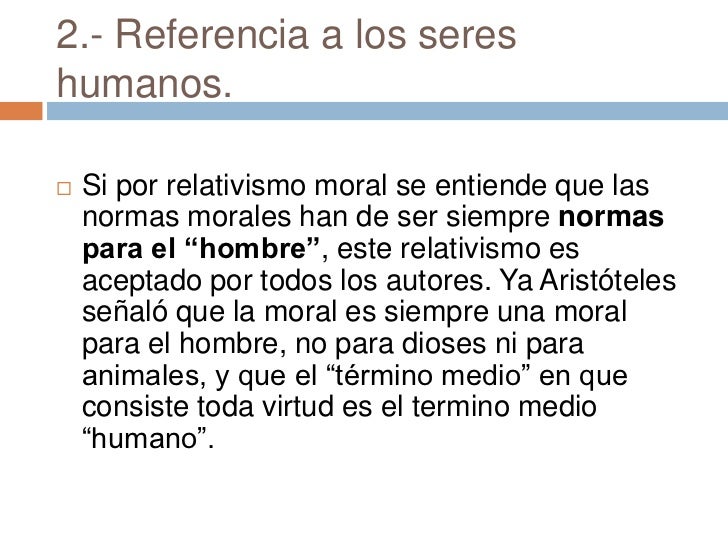 RELATIVISMO MORAL