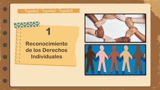 1
Reconocimiento
de los Derechos
Individuales
 
