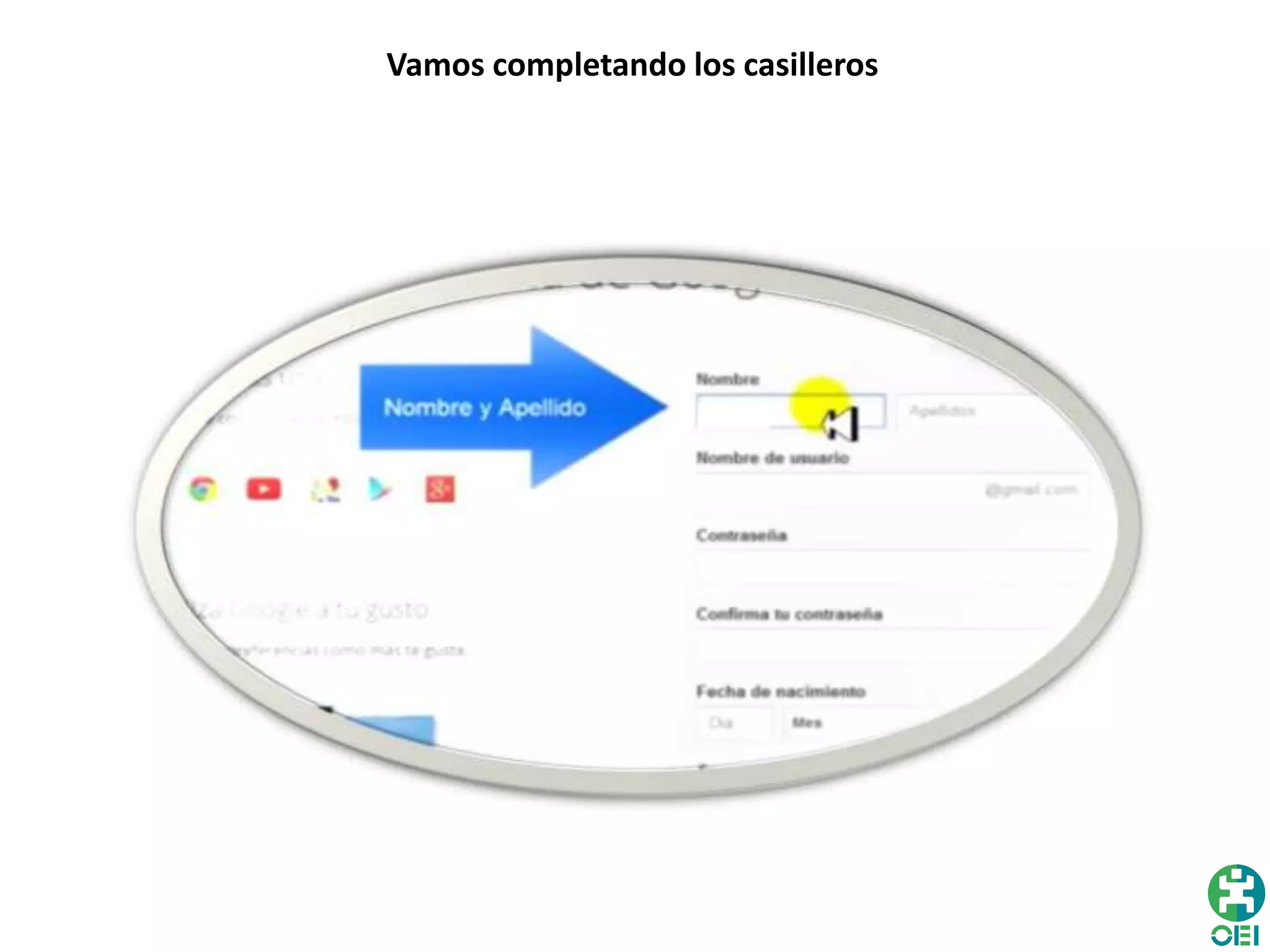 Vamos completando los casilleros