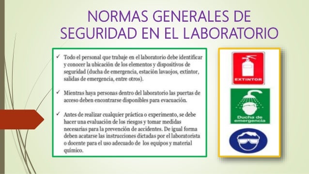 Normas de seguridad en el Laboratorio