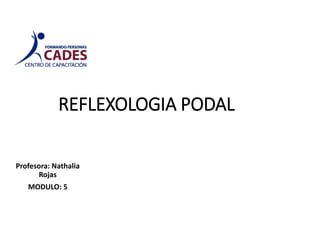 REFLEXOLOGIA PODAL
Profesora: Nathalia
Rojas
MODULO: 5
 
