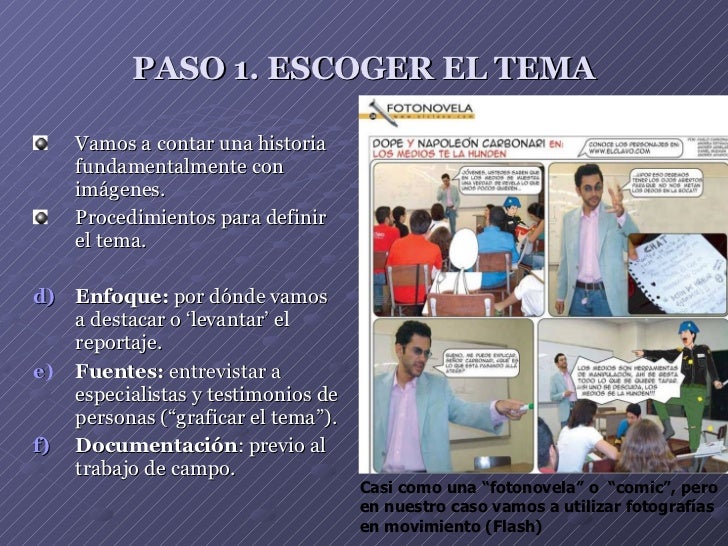 ¿Cómo hacer un reportaje multimedia?