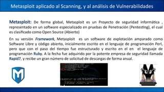 Metasploit Framework: Scanning and Vulnerability Analysis in ...