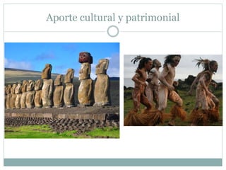 Aporte cultural y patrimonial 
