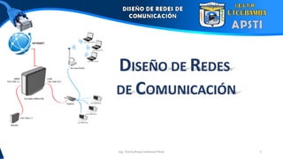 DISEÑO DE REDES
DE COMUNICACIÓN
Ing. Charly Braay Sandoval Pérez 1
 