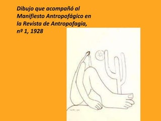 Dibujo que acompañó al
Manifiesto Antropofágico en
la Revista de Antropofagia,
nº 1, 1928
 