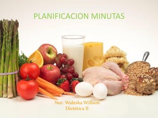 PLANIFICACION MINUTAS 
Nut. Waleska Willson 
Dietética II 
 