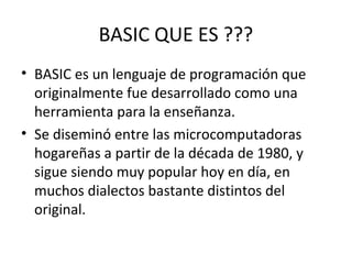 Clase 3 lenguaje oo gambas | PPT
