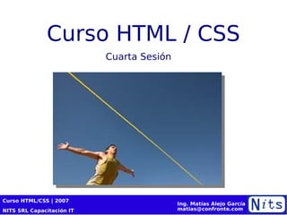 Curso HTML / CSS Cuarta Sesión 