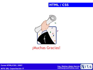 ¡Muchas Gracias! HTML / CSS  